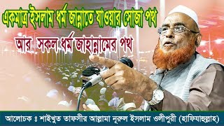 একমাত্র ইসলাম ধর্মই জান্নাতে যাওয়ার পথ | New Bangla Waz 2018, Allama Nurul Islam Olipuri