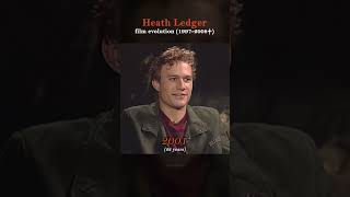 Heath Ledger evolution (1997-2008) 🎬✨️ #heathledger #heathledgerjoker #throwback #actor