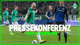 Pressekonferenz: Florian Kohfeldt nach SV Werder Bremen - SC Paderborn 0:1
