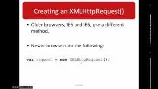 CSE 3345 - Lecture 11 Part 2 - XMLHttpRequest