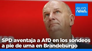 SPD aventaja a AfD en los primeros sondeos a pie de urna en Brandeburgo y frena a la extrema derecha