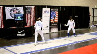 Fencing - First place bout Anaheim, CA Summer Nationals Y12 Women Epee