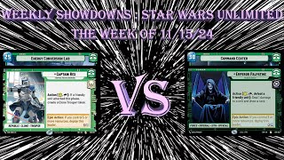 Star Wars Unlimited Weekly Showdown: [Rex] vs [Palpatine] 11/15/24