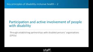 Module 1 Video 3: Getting started in applying disability inclusive practice