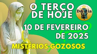 TERÇO DE HOJE 10 DE FEVEREIRO DE 2025 – SEGUNDA – MISTÉRIOS GOZOSOS – MARIA PASSA NA FRENTE