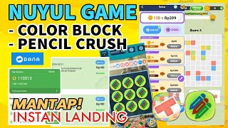 NUYUL GAME COLOR BLOCK DAN PECIL CRUSH |  CARA MENGHASILKAN UANG DARI INTERNET 2025