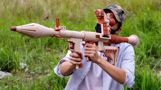 Top Woodworking Art | RPG Rocket Anti-tank Gun | Woodworking Technology