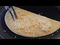 계란 햄 치즈 크레페 - double egg ham cheese crepe - korean street food