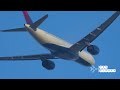 50 minutes satisfying shanghai pudong close up take off landing