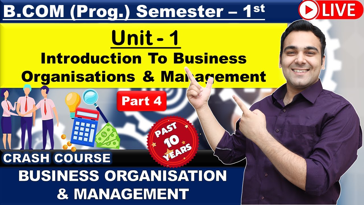 Business Organization & Management | B.COM (Prog.) Semester 1 | Delhi ...