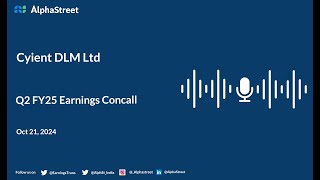 Cyient DLM Ltd Q2 FY2024-25 Earnings Conference Call