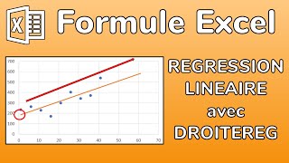 Excel: Régression Linéaire avec la formule Excel DROITEREG - Docteur Excel