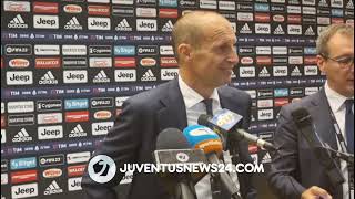 Allegri post Juve-Salernitana 2-2 (zona mista): "Ho il dubbio che Candreva tenga in gioco Bonucci"