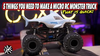 How To Build A Fast Micro RC Monster Truck! Start with an SCX24 and SWMS Tiny Titan Chassis