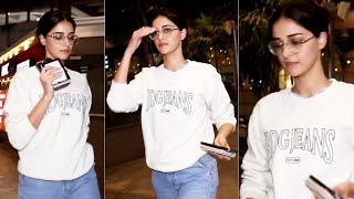 Liger Heroine Ananya Pandey Spotted At Mumbai Airport | Filmy Rulz
