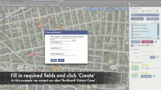 Creating Crime Alerts