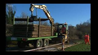 South Today - Basingstoke to London railway embankment slippage - 20/01/2023