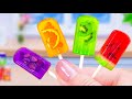 Summer Fruit Jelly Recipe 🍇 Miniature Fruit Popsicle Ice Cream Dessert Ideas 🥝 Little Cakes Corner 🍊