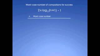 Binary Search Analysis using Comparison Tree - Part 3