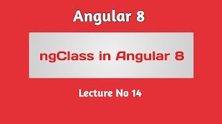 Angular 8 Tutorial - Part 14 - ngClass in angular 8