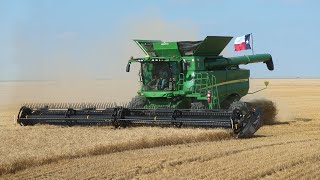 Our First Day of Kansas Wheat Harvest