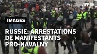 La police russe multiplie les interpellations de manifestants pro-Navalny à Moscou | AFP Images