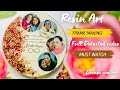 Resin Art Frame Making using preserved Flowers | Dream Crafter