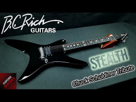 B.C. Rich Chuck Schuldiner Tribute Stealth 4K Guitar Close Up Video ...