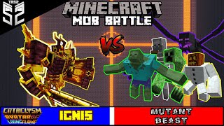 Ignis VS Mutant Beasts in Minecraft | Mob Battles | TRS2