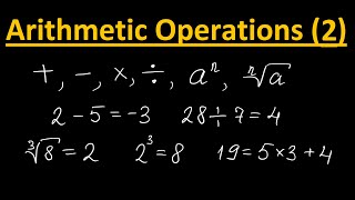 Arithmetic Operations (Math Tutorial. Arithmetic #2 - part 2)