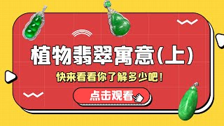 常見的植物翡翠雕刻件所代表的寓意你知道哪些？（上集）快點進來看一下吧！福豆、葫蘆、福瓜，白菜、辣椒、花生。