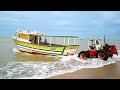 PESCA DA LAGOSTA - BARCO DE PESCA ESTRANDO NOVO EM ALTO MAR