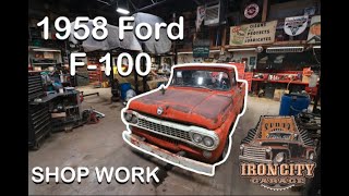 1958 Ford F-100- Shop work