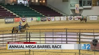 Mississippi State Fairgrounds hosts the annual MEGA Barrel Race