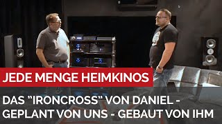 Das IRONCROSS Heimkino von unserem Kunden Daniel - geplant von uns - gebaut von ihm. #heimkinobau.de