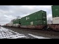 railfanning csx 3194 on ns 6k4 in the freezing january cold