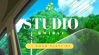 Studio Ghibli Playlist (1 Hour of Relaxing Studio Ghibli Piano)🍀Ghibli music brings positive energy🍀