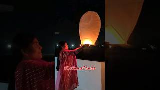 Diwali Special Sky Lantern✨ Happy Diwali Celebration 2023🪔 Sky Lamp | Hot Air Balloon #deepavali