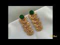 diwali style gold latkan earrings design