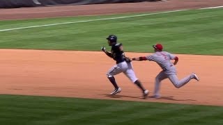 Cozart starts odd double play in the fourth