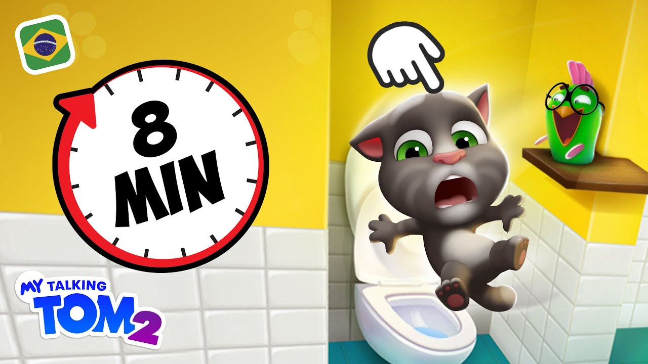 🚽 Loucuras No Banheiro Do Meu Talking Tom 2 (NOVO Vídeo De Jogabilidade ...