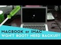 Macbook / Imac not booting? You need a backup image? Solution by CrocFIX