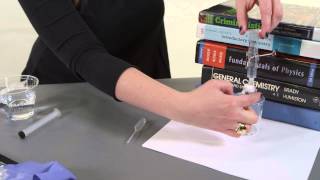Setting up a titration and using a burette