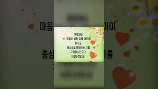 #말씀묵상   #하나님의 말씀으로 항상 깨어 있으라 #하나님의 말씀  #성경말씀