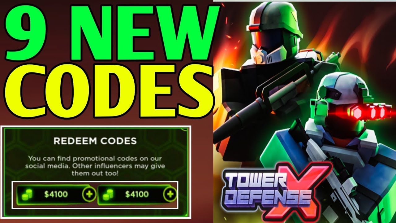 TOWER DEFENSE X CODES 2023 | ROBLOX TOWER DEFENSE X CODES 2023 |REDEEM ...