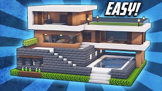 Minecraft: How To Build A Large Modern House Tutorial (#38)