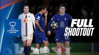 FULL PENALTY SHOOUT OUT | Chelsea vs. Lyon -- UWCL Quarter-finals 2022-23