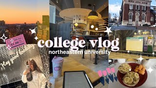 💌 college vlog at northeastern university: grwm, new cafes, life on campus!