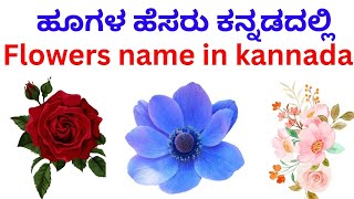 ಹೂಗಳ ಹೆಸರು ಕನ್ನಡದಲ್ಲಿ, Flowers name in kannada,