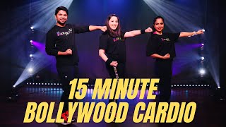 Bollywood Cardio Dance Workout and Toning | 15 min High/Low Intensity Moves | Rangeela Dance Company